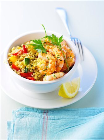 simsearch:825-05811248,k - Bulghour with bell peppers and shrimps Stock Photo - Rights-Managed, Code: 825-07599724