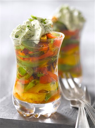 simsearch:652-05808533,k - Marinated peppers with pesto cream Photographie de stock - Rights-Managed, Code: 825-07649159