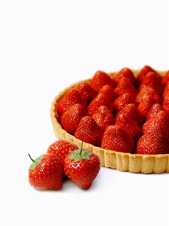 simsearch:652-05808734,k - Strawberry tart Photographie de stock - Rights-Managed, Code: 825-07649174