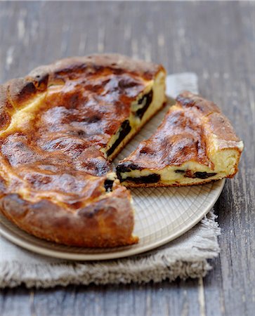 Prune batter pudding Stock Photo - Rights-Managed, Code: 825-07649329