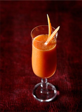 Carrot,melon and lemon juice Photographie de stock - Rights-Managed, Code: 825-07652791