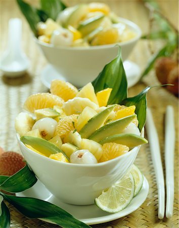 Exotic fruit salad Stock Photo - Rights-Managed, Code: 825-02304273