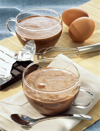 eggnog not people - Chocolate mousse Stock Photo - Rights-Managed, Code: 825-02304535