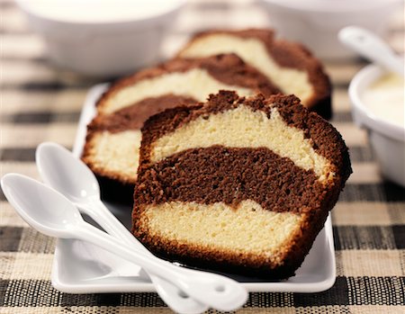 Marbled cake Stock Photo - Rights-Managed, Code: 825-02304537
