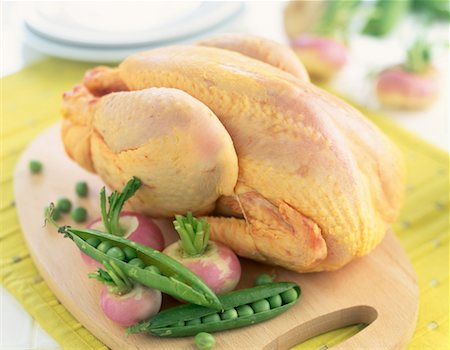 raw chicken on cutting board - chicken and spring vegetables Stock Photo - Rights-Managed, Code: 825-02304799