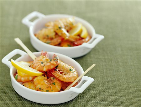 gambas with garlic Stock Photo - Rights-Managed, Code: 825-02305153