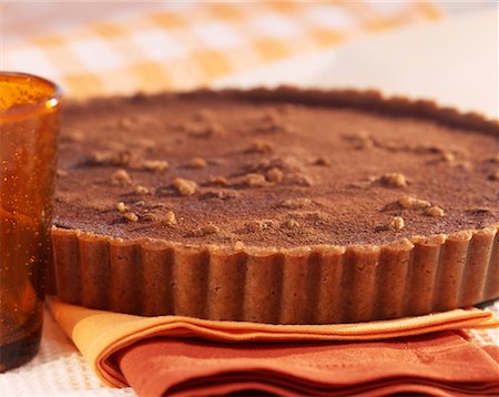 simsearch:825-02305433,k - chocolate tart Fotografie stock - Rights-Managed, Codice: 825-02305271