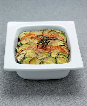 courgette and tomato bake Stock Photo - Rights-Managed, Code: 825-02305478