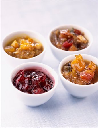 mango and pawpaw chutney Fotografie stock - Rights-Managed, Codice: 825-02305681