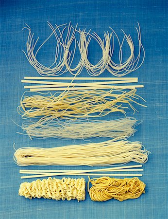 egg noodle - assorted long pasta Stock Photo - Rights-Managed, Code: 825-02305705