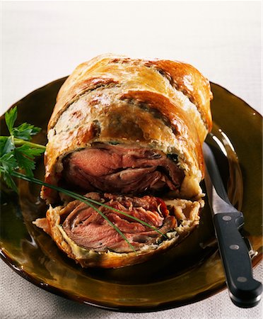 Shoulder of lamb in pastry crust Stock Photo - Rights-Managed, Code: 825-02306816