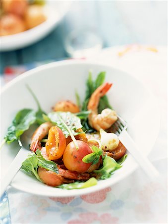 simsearch:825-02304010,k - Apricot and shrimp salad Stock Photo - Rights-Managed, Code: 825-02306950