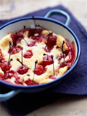 Cherry clafoutis Stock Photo - Rights-Managed, Code: 825-02307057