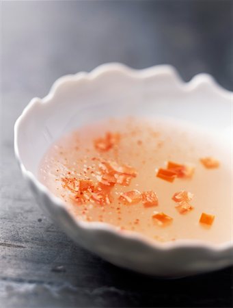 Tapioca and diced tomato soup Stock Photo - Rights-Managed, Code: 825-02307065