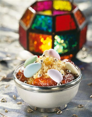 Wedding couscous with sugared almonds Stock Photo - Rights-Managed, Code: 825-02307146