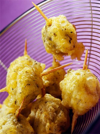 purple fish - Olive and anchovy fritters Stock Photo - Rights-Managed, Code: 825-02307431