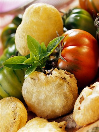 frittiert - Green tomato fritters Stock Photo - Rights-Managed, Code: 825-02307433