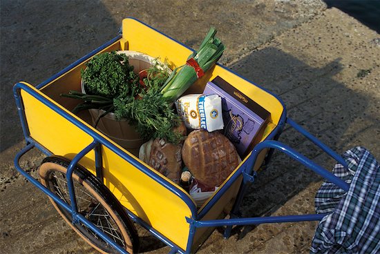 Cart full of shopping Stock Photo - Premium Rights-Managed, Artist: Photocuisine, Image code: 825-02307773