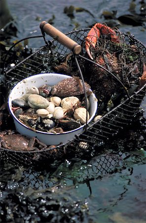 basket of seafood Stock Photo - Rights-Managed, Code: 825-02308016