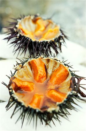 opened sea urchins Stock Photo - Rights-Managed, Code: 825-02308143