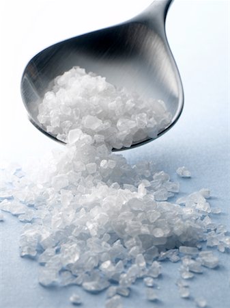 Spoonful of coarse salt Stock Photo - Rights-Managed, Code: 825-02308638