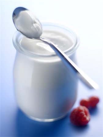 Pot of yoghurt Stock Photo - Rights-Managed, Code: 825-02308645