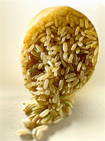Brown long grain rice from Camargue Stock Photo - Rights-Managed, Code: 825-02308720