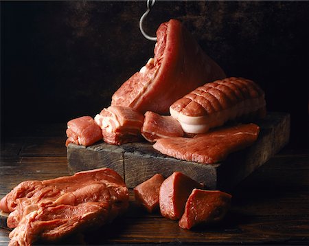 simsearch:825-03627005,k - Fleischstücke, ungekocht Stockbilder - Lizenzpflichtiges, Bildnummer: 825-02302549