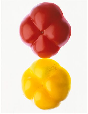 red pepper - red and yellow bell peppers Stock Photo - Rights-Managed, Code: 825-02303064