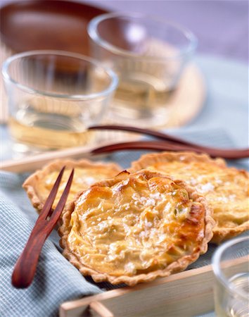 individual leek and lobster bisque tarts Stock Photo - Rights-Managed, Code: 825-02303090