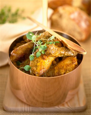 fruits of the caribbean - curried chicken with raisins Stock Photo - Rights-Managed, Code: 825-02303535