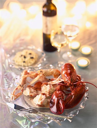 lobster in white wine sauce Stock Photo - Rights-Managed, Code: 825-02303687