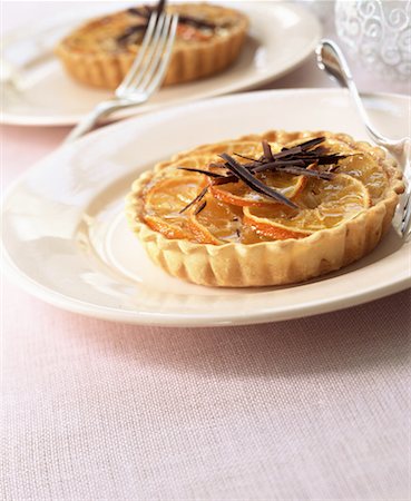 individual clementine tarts Fotografie stock - Rights-Managed, Codice: 825-02303895