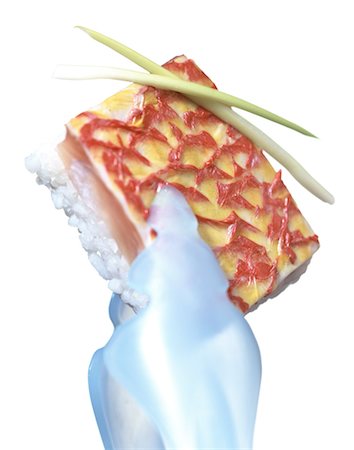 rascasse - sushi rectangulaire Photographie de stock - Rights-Managed, Code: 825-02303996