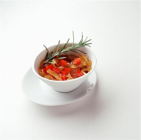 Caramelized onion and pepper sauce Stock Photo - Rights-Managed, Code: 825-03627406