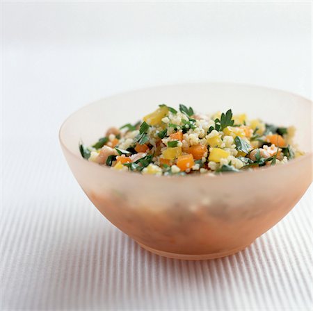 poivron orange - Salade de taboulé Photographie de stock - Rights-Managed, Code: 825-03627487