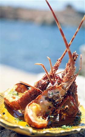 Grilled lobster Foto de stock - Con derechos protegidos, Código: 825-03627615