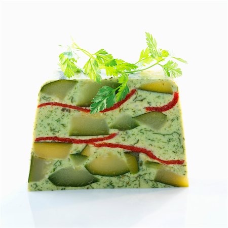 picnic food nobody - Cougette terrine Stock Photo - Rights-Managed, Code: 825-03627660