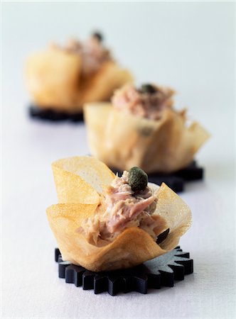 Tuna and caper Croustillants Stock Photo - Rights-Managed, Code: 825-03627757