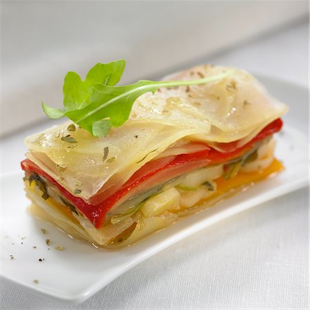 Vegetable lasagnes Foto de stock - Con derechos protegidos, Código: 825-03627913