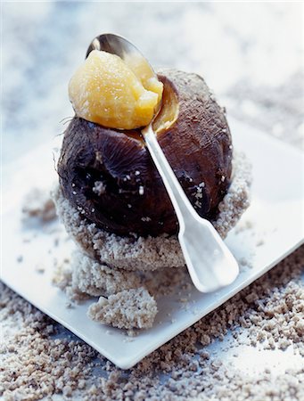 Jerusalem artichokes with salt crust Stock Photo - Rights-Managed, Code: 825-03627932