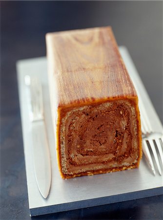 rectangle - Gâteau de journal de Starck Photographie de stock - Rights-Managed, Code: 825-03628037