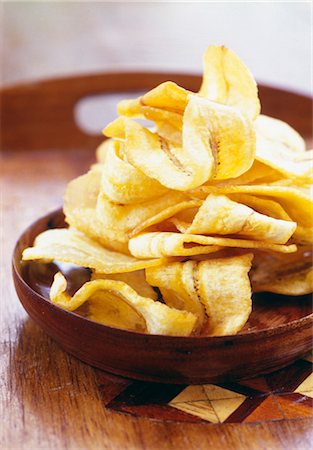 potato chips - Plantain banana fritters Stock Photo - Rights-Managed, Code: 825-03628363