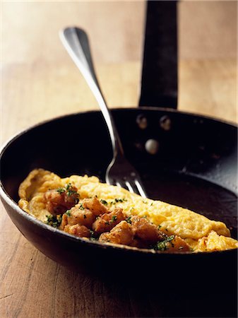 Omelette de cuisse de grenouille Photographie de stock - Rights-Managed, Code: 825-03628460