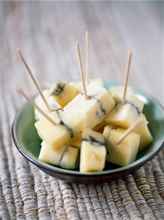 diced cheese - Diced Morbier for aperitif Stock Photo - Rights-Managed, Code: 825-03628478