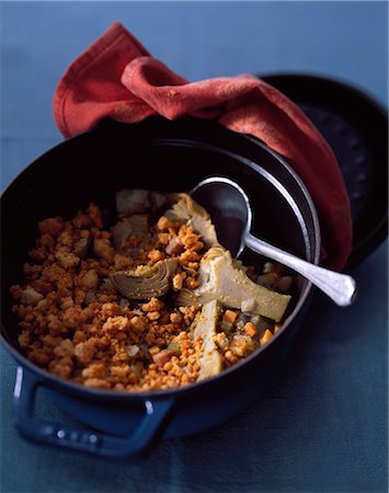 Artichoke crumble Stock Photo - Rights-Managed, Code: 825-03628600