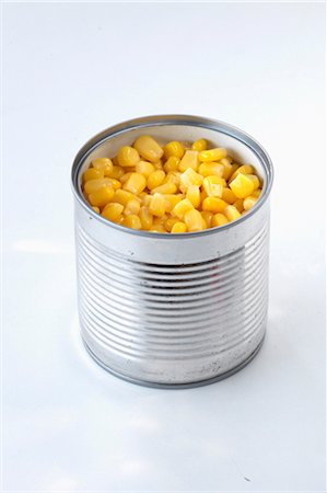 simsearch:825-05986052,k - Canned corn Stock Photo - Rights-Managed, Code: 825-03628797