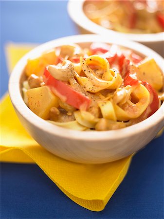 Tagliatelles with cashew nuts Stock Photo - Rights-Managed, Code: 825-03628897