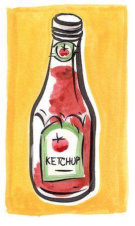 Bouteille de ketchup Photographie de stock - Rights-Managed, Code: 825-03629201
