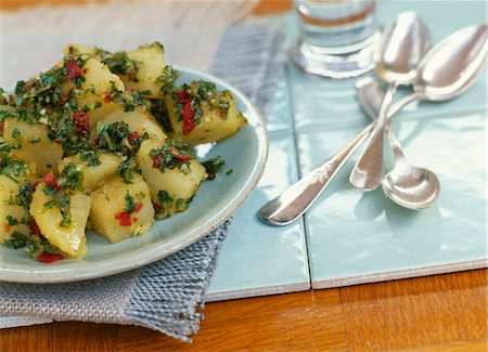 simsearch:652-03801735,k - Potato and parsley salad Stock Photo - Rights-Managed, Code: 825-03629330